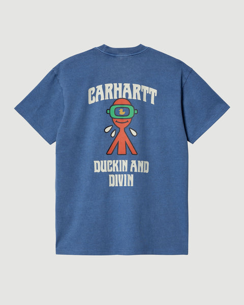 Carhartt WIP – S/S Duckin T-shirt Acapulco Garment Dyed – Tenue de Nîmes