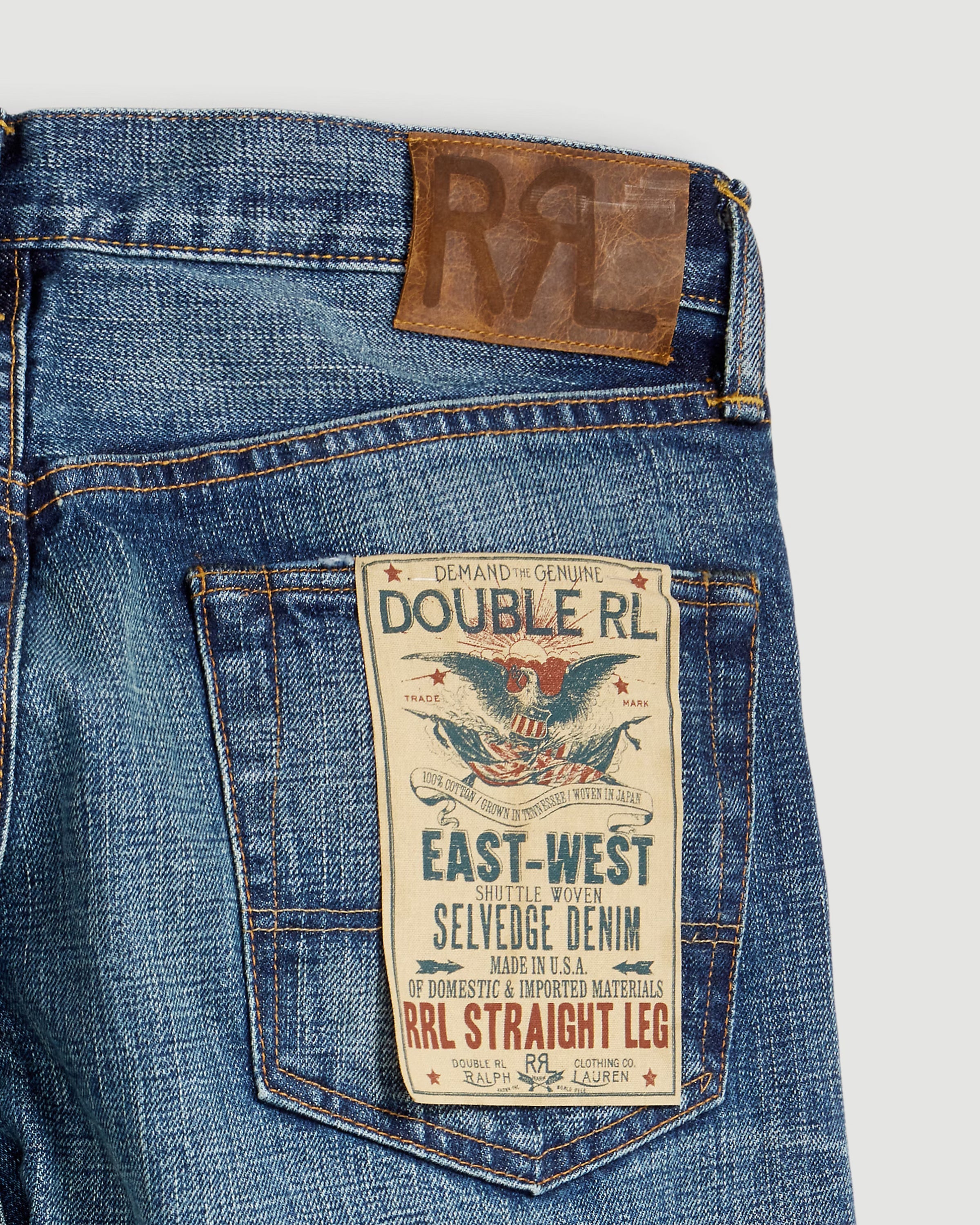 RRL Straight Leg Hillsview Jean Denim Men