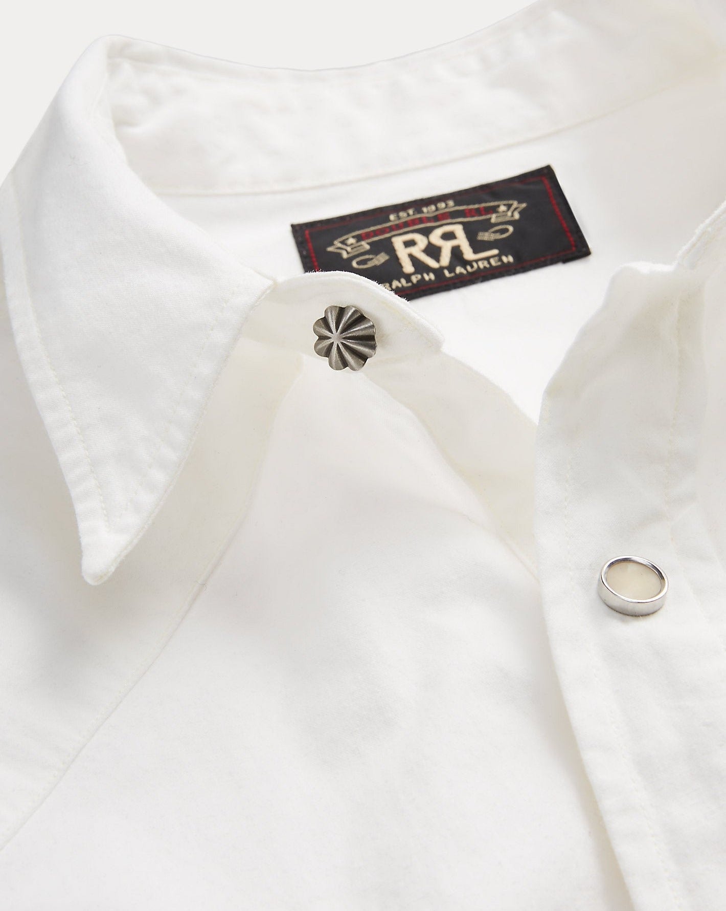 RRL – Buffalo West Sport Shirt White – Tenue de Nîmes