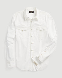 RRL Buffalo West Sport Shirt White Shirt L/S Men