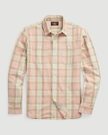 RRL Farrell Western Sport Shirt Pink/ Multi Shirt L/S Men