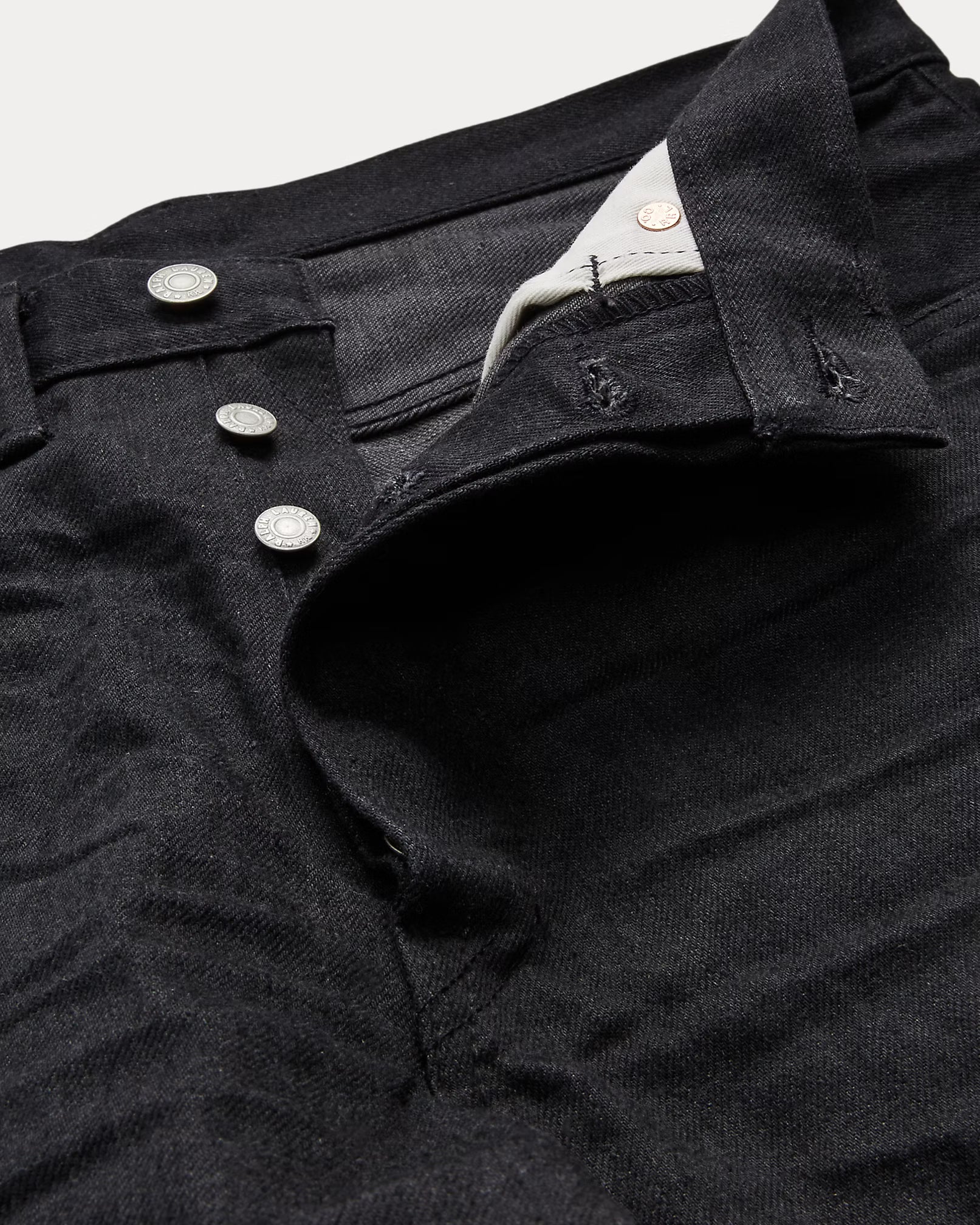 RRL Vintage Fit 5-Pocket Black on Black Denim Men