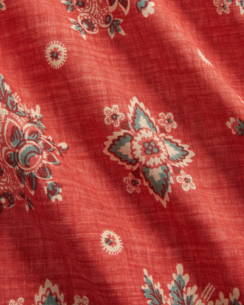 RRL Duncan Floral-Print Jumpsuit Faded Red/Multi Dress