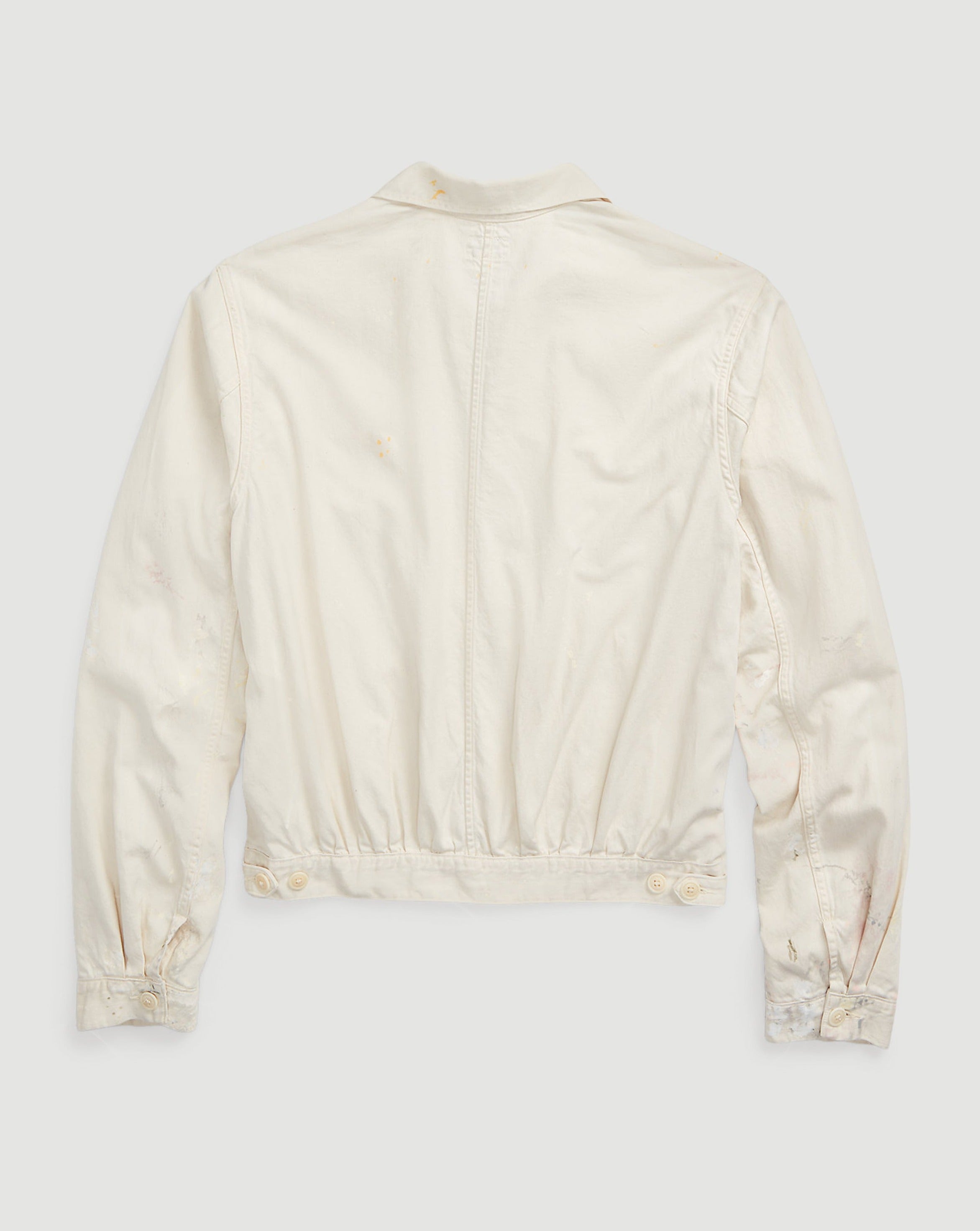 RRL Mathieu Unlined Work Jacket Paint Splatter/Off White JKT Short Men