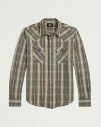 Allen Western Sport Shirt Green/Grey