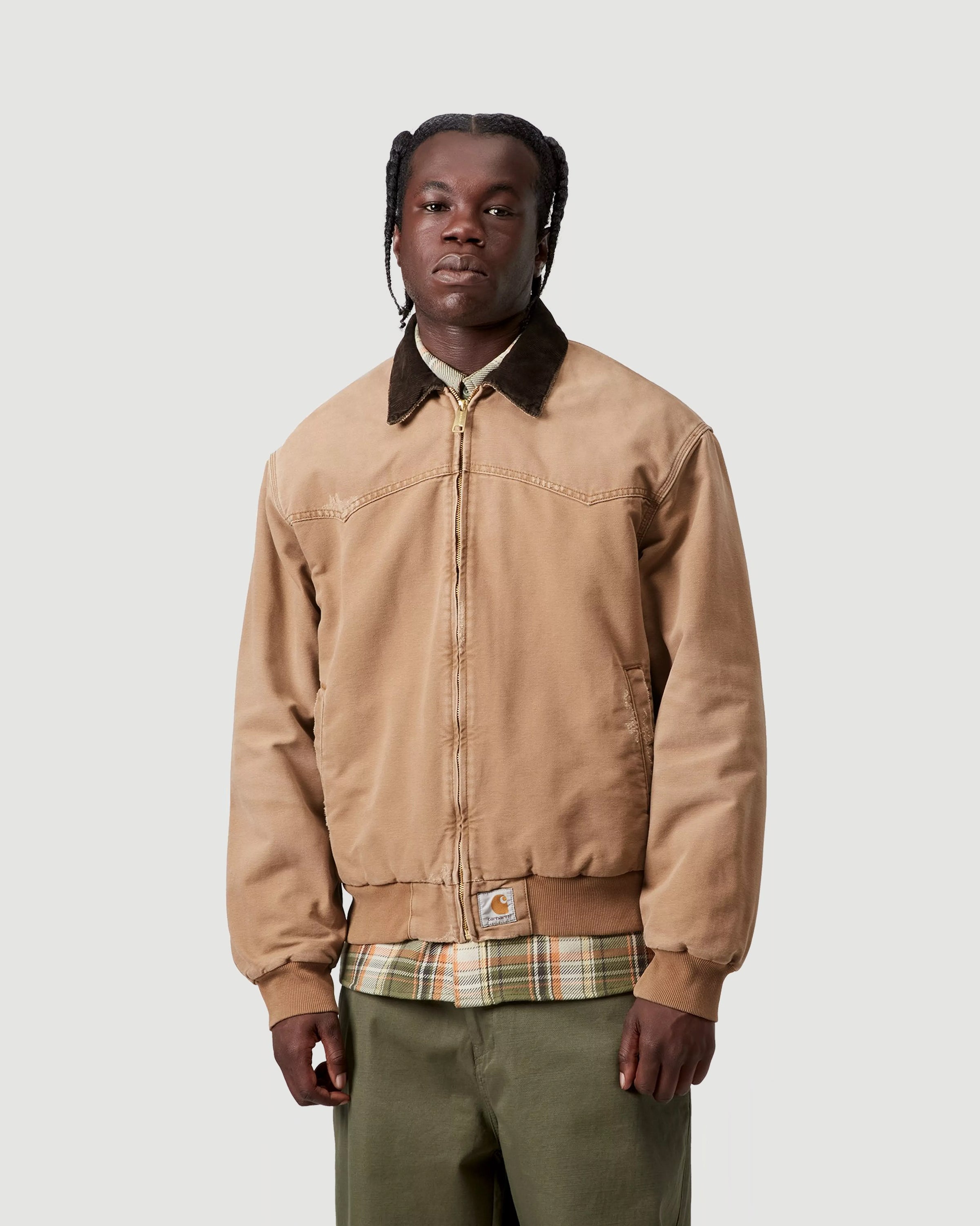 Carhartt OG Sante Fe Jacket Hamilton Brown / Tobacco JKT Short Men