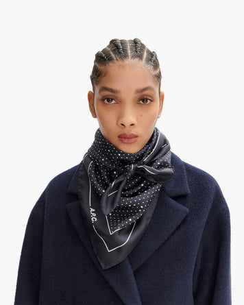 A.P.C. Scarf Pois Dark Navy Accessories