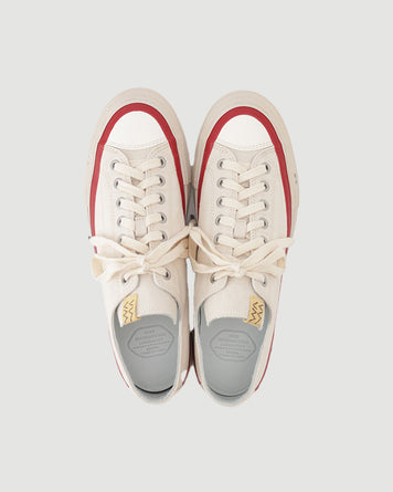 Visvim Skagway Lo Canvas White & Red Shoes Sneakers Unisex