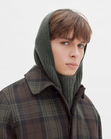 A.P.C. Cagoule Sacha Military Kaki Headwear Unisex