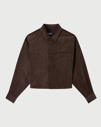 A.P.C. Chemise Sophia Dark Brown Blouse Women