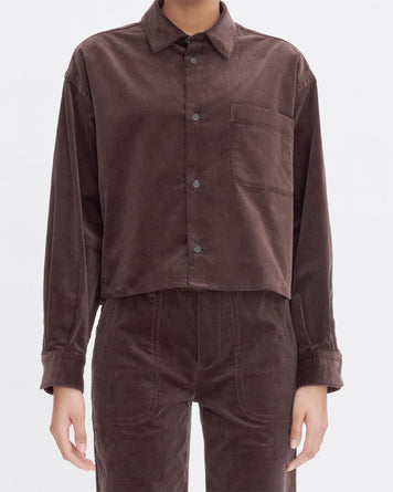 A.P.C. Chemise Sophia Dark Brown Blouse Women