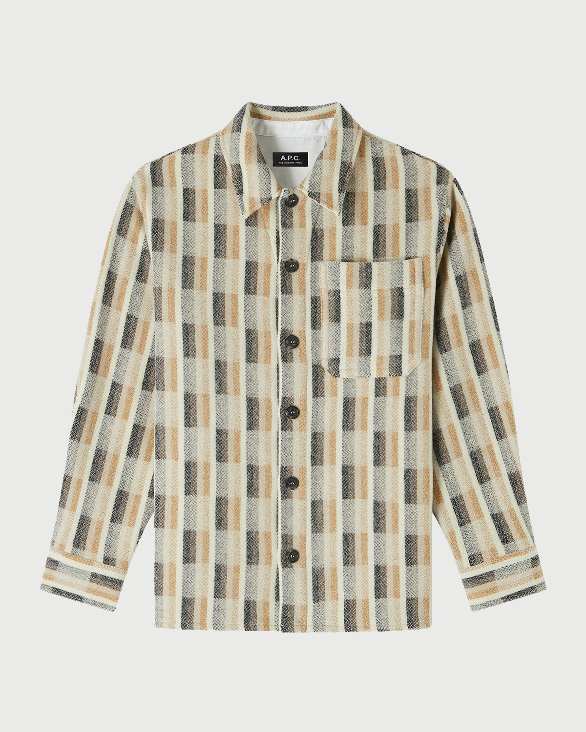 A.P.C. Surchemise Stanley Beige Shirts L/S Men