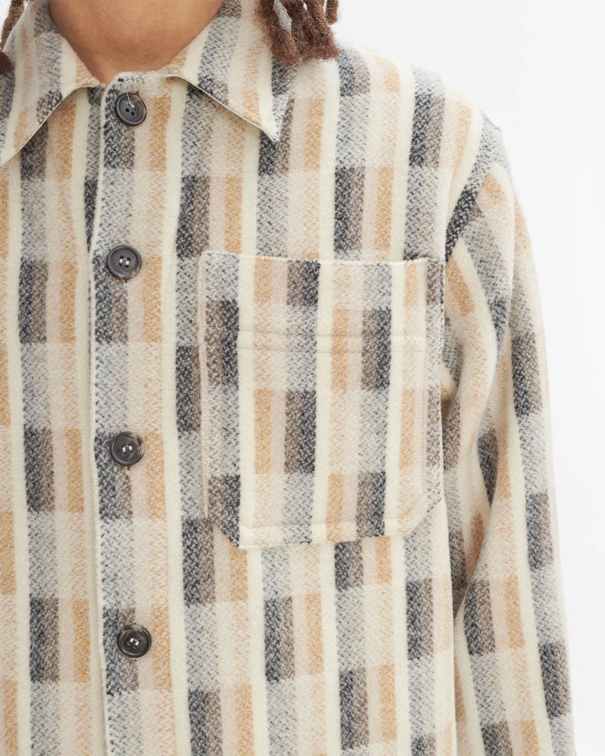 A.P.C. Surchemise Stanley Beige Shirts L/S Men