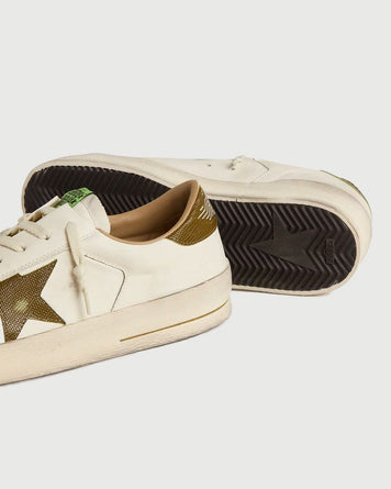 Golden Goose Stardan Leather White & Printed Star Shoes Sneakers Men