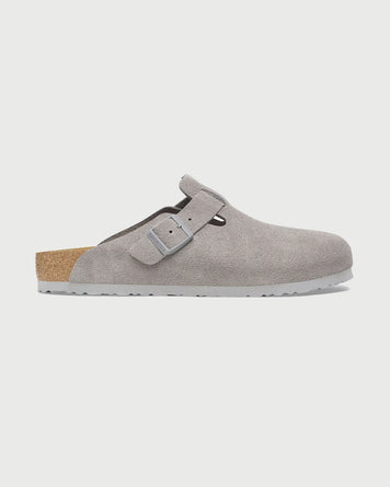 Birkenstock Boston Stone Coin Suede Shoes Leather Unisex