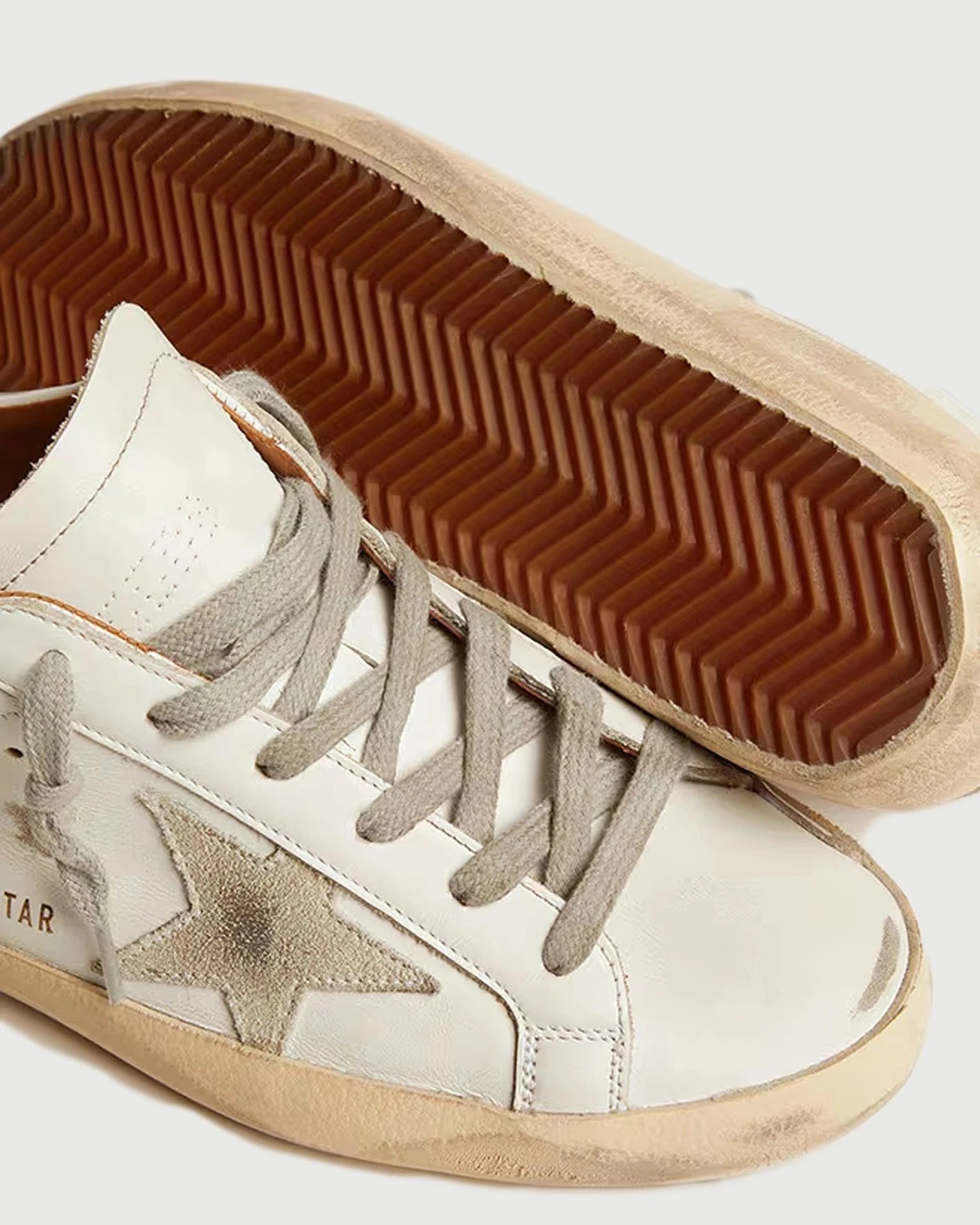 Golden Goose W's Super-star Nappa Upper White & Suede Star Shoes Sneakers Women