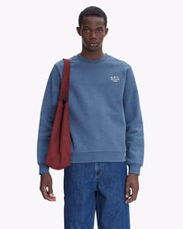 A.P.C. Sweat Standard Rue Madame Bleu Acier/Ecru Sweater Men