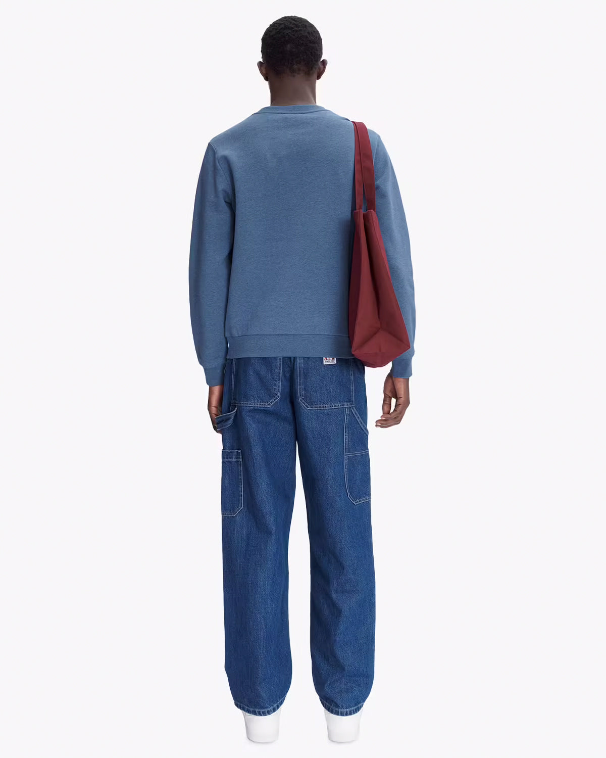 A.P.C. Sweat Standard Rue Madame Bleu Acier/Ecru Sweater Men