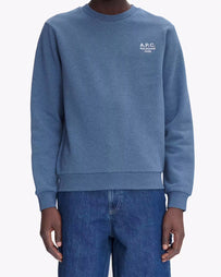 A.P.C. Sweat Standard Rue Madame Bleu Acier/Ecru Sweater Men