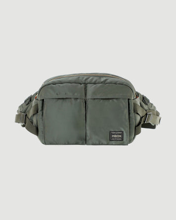 Porter Yoshida Tanker Waist Bag Sage Green Large Bags Unisex