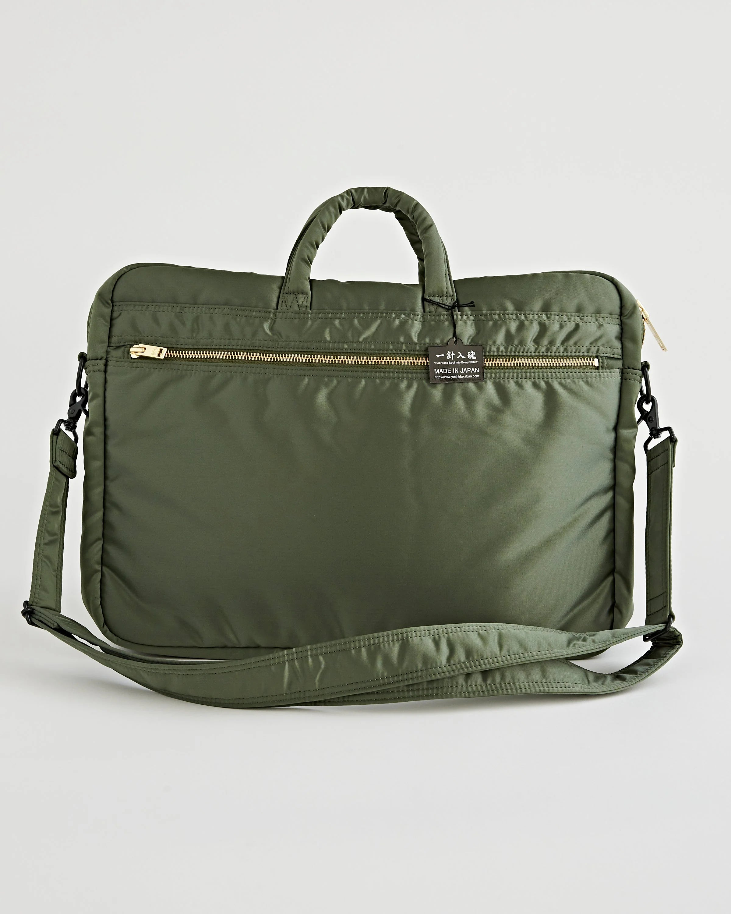 Porter Yoshida Tanker 2Way Briefcase Sage Green Tenue de Nimes