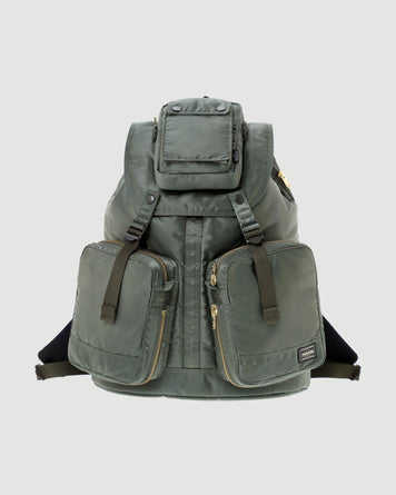 Porter Yoshida Tanker Rucksack (L) Sage Green Bags Unisex