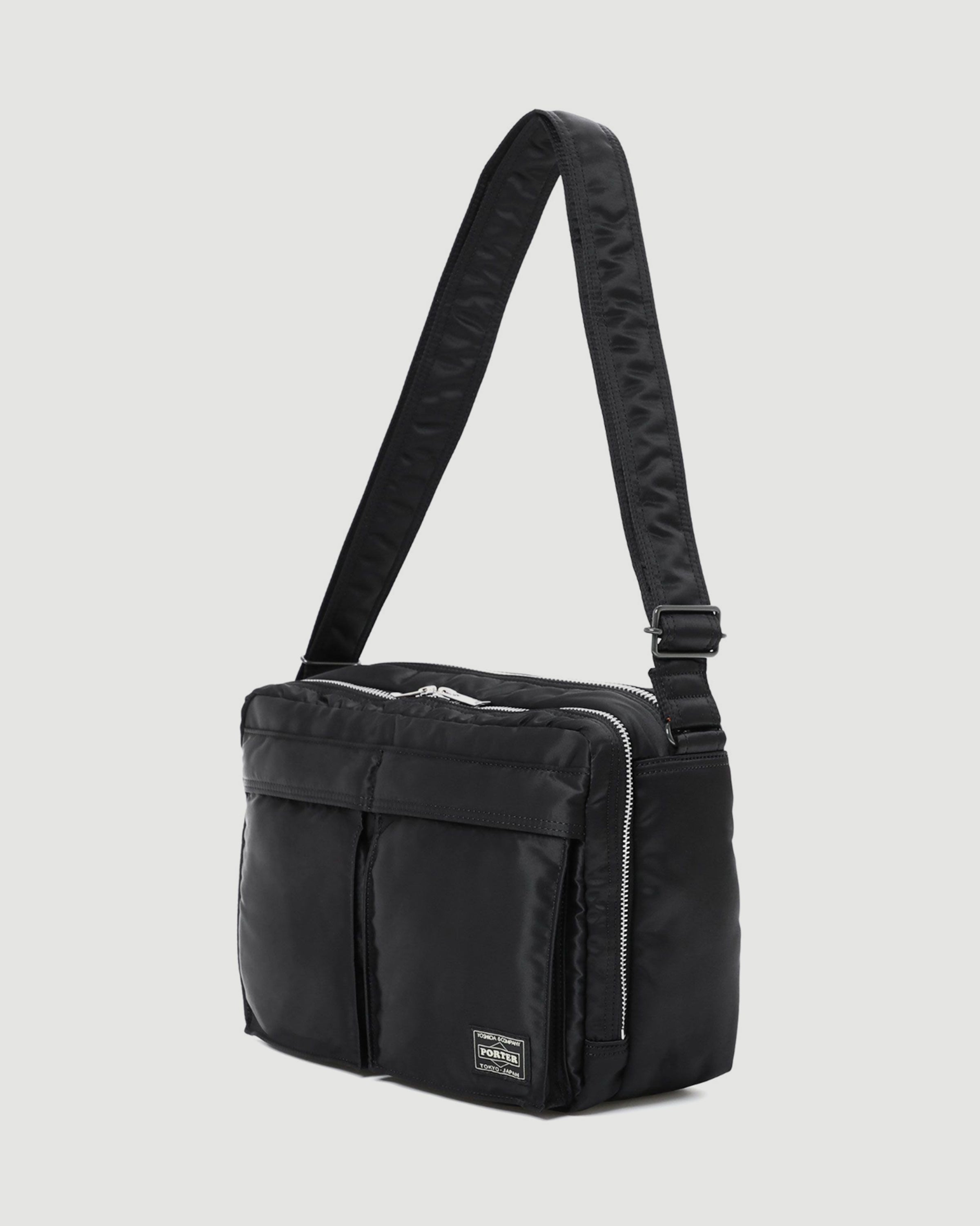 Porter Yoshida Tanker Sling Bag W Zip Black Bags Unisex