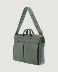 Porter Yoshida Tanker 2Way Briefcase Sage Green Bags Unisex