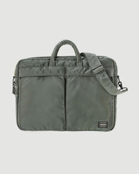 Porter Yoshida Tanker 2Way Briefcase Sage Green Bags Unisex