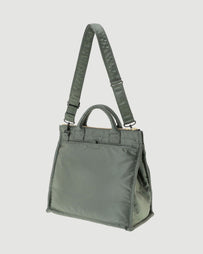 Porter Yoshida Tanker Vertical Tote Bag (L) Sage Green Bags Unisex