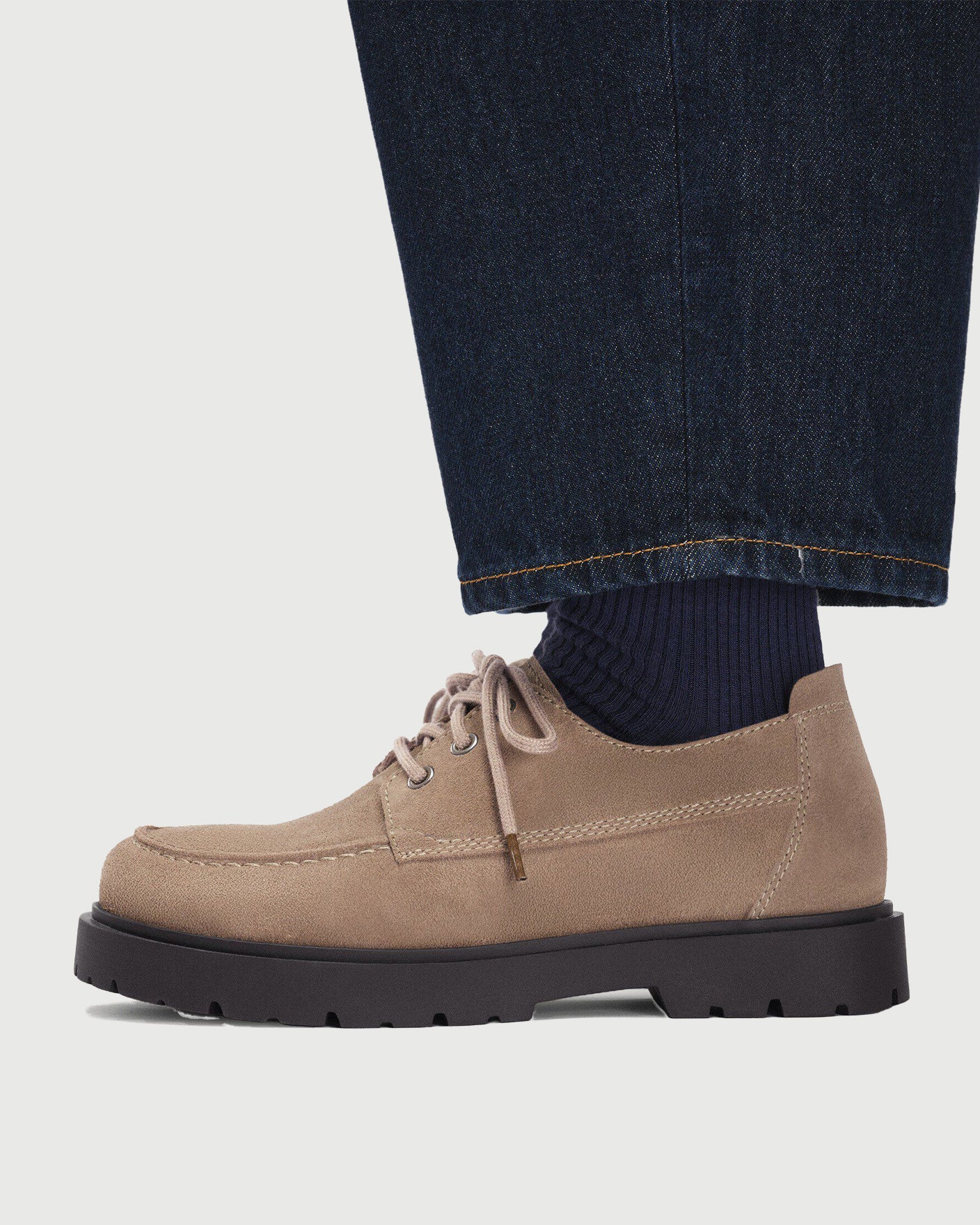 Birkenstock Highwood Moc Lace Low Taupe Shoes Leather Unisex