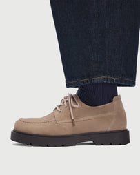 Birkenstock Highwood Moc Lace Low Taupe Shoes Leather Unisex