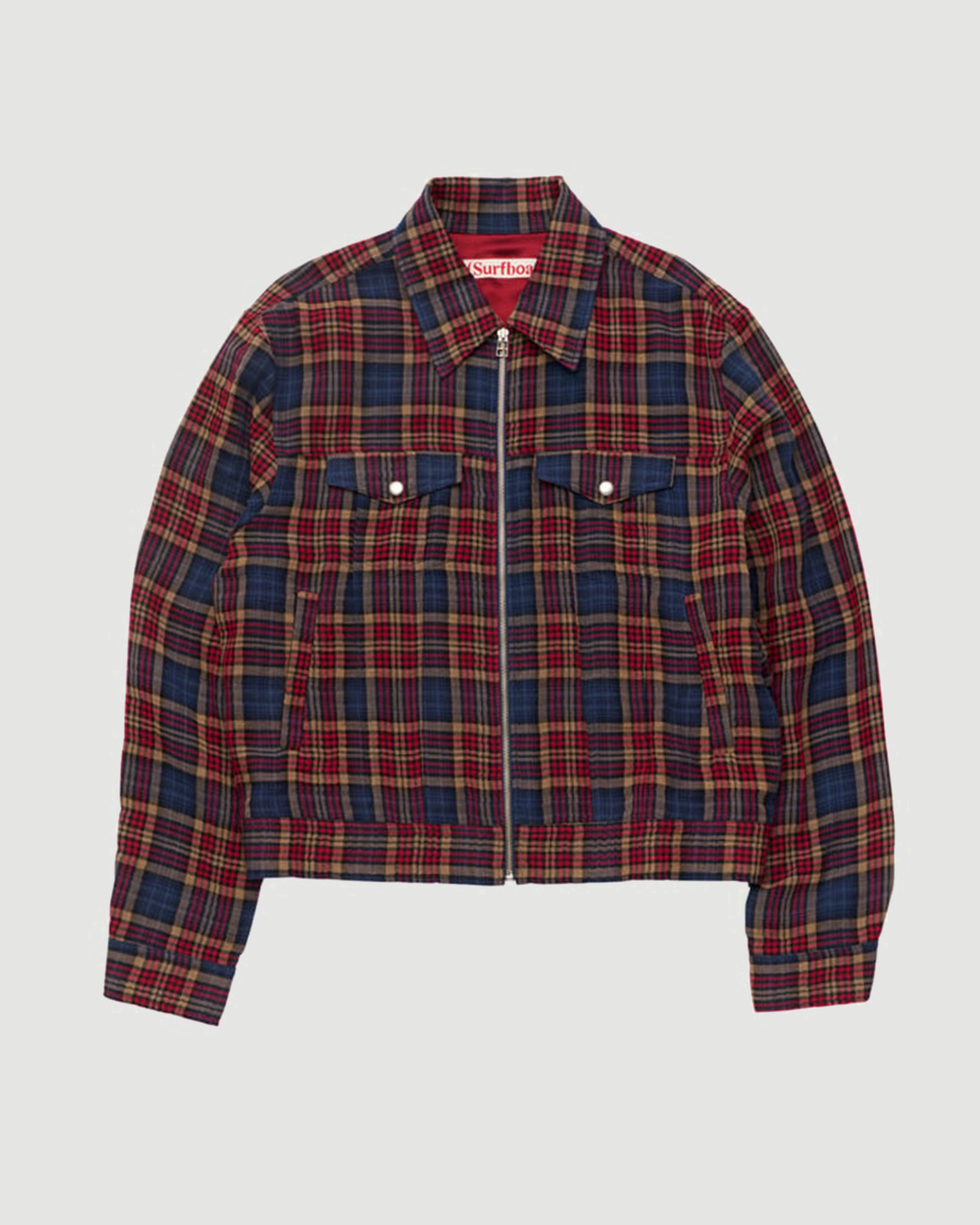 Stockholm Surfboard Club Terrence Shirt Red Check Shirt L/S Men