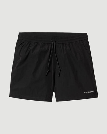 Carhartt WIP Tobes Swim Trunks Black/White Shorts Men