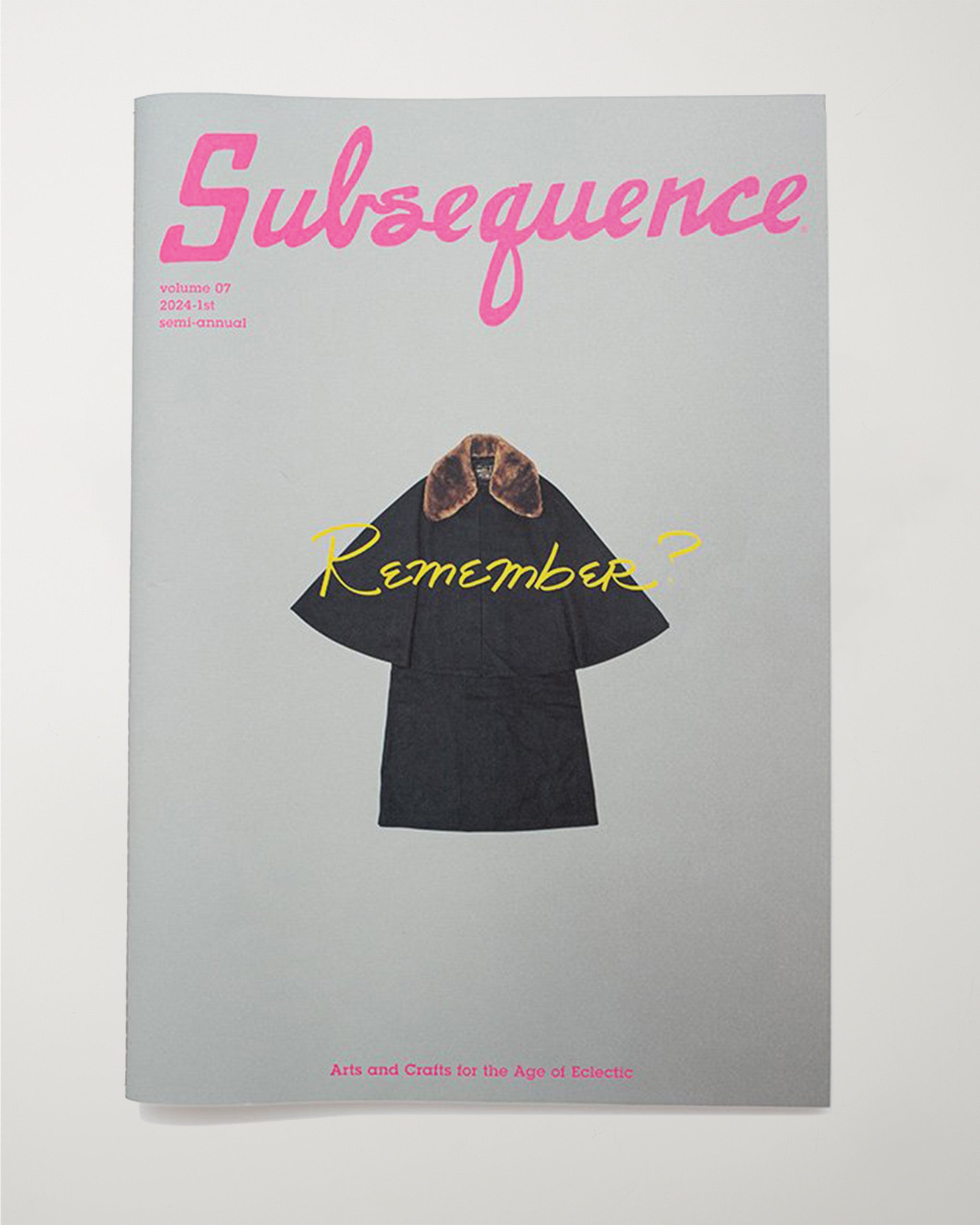 Visvim Subsequence Magazine Vol. 7 Home accessories