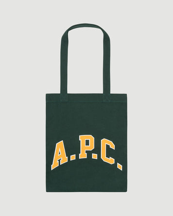 A.P.C. Tote Lou University Dark Green Bags Unisex