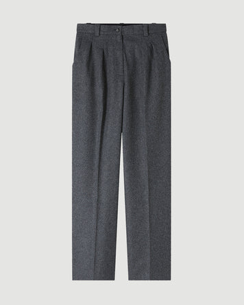 A.P.C. Pantalon Tressie Heathered Anthracite Pants Women