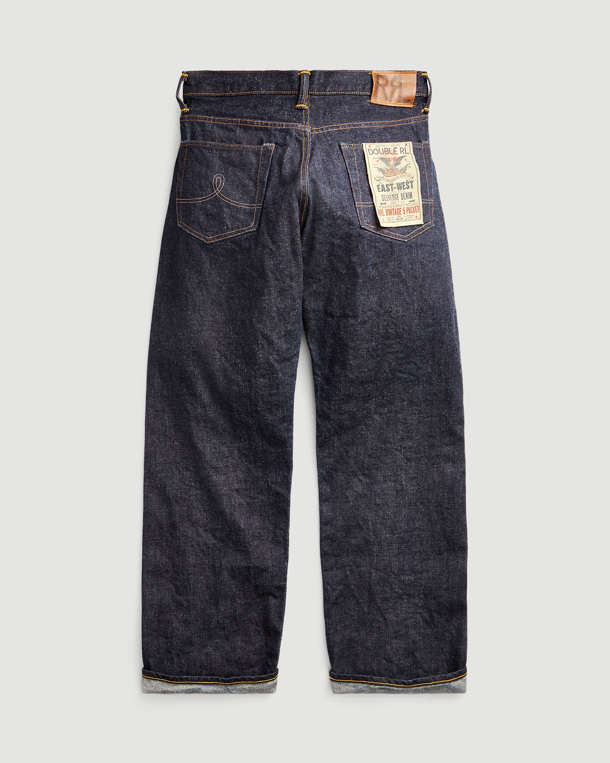 RRL Vintage Fit 5-Pocket East-West Rinse Denim Men