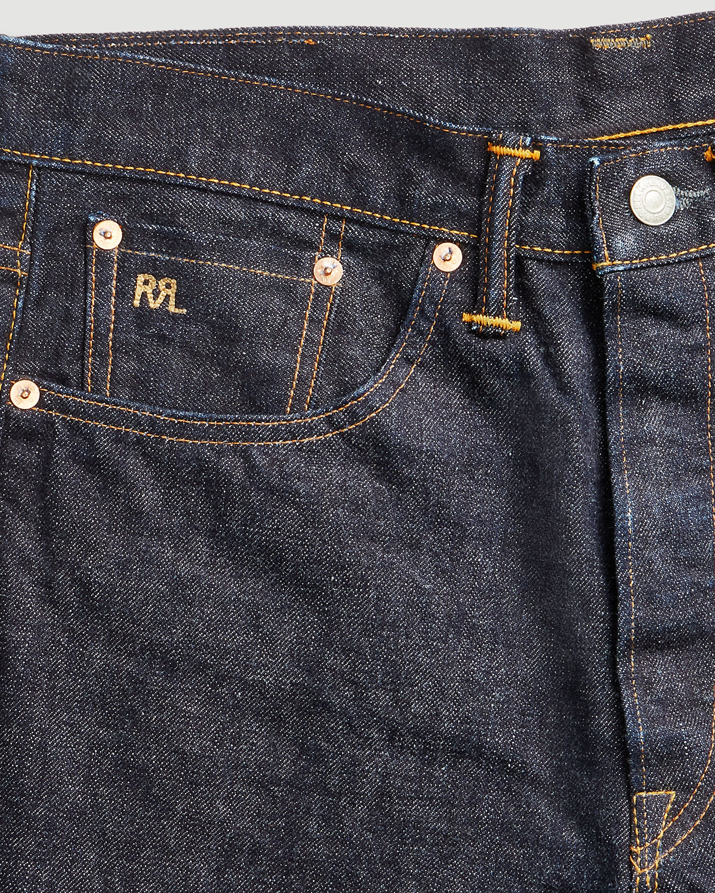 RRL Vintage Fit 5-Pocket East-West Rinse Denim Men