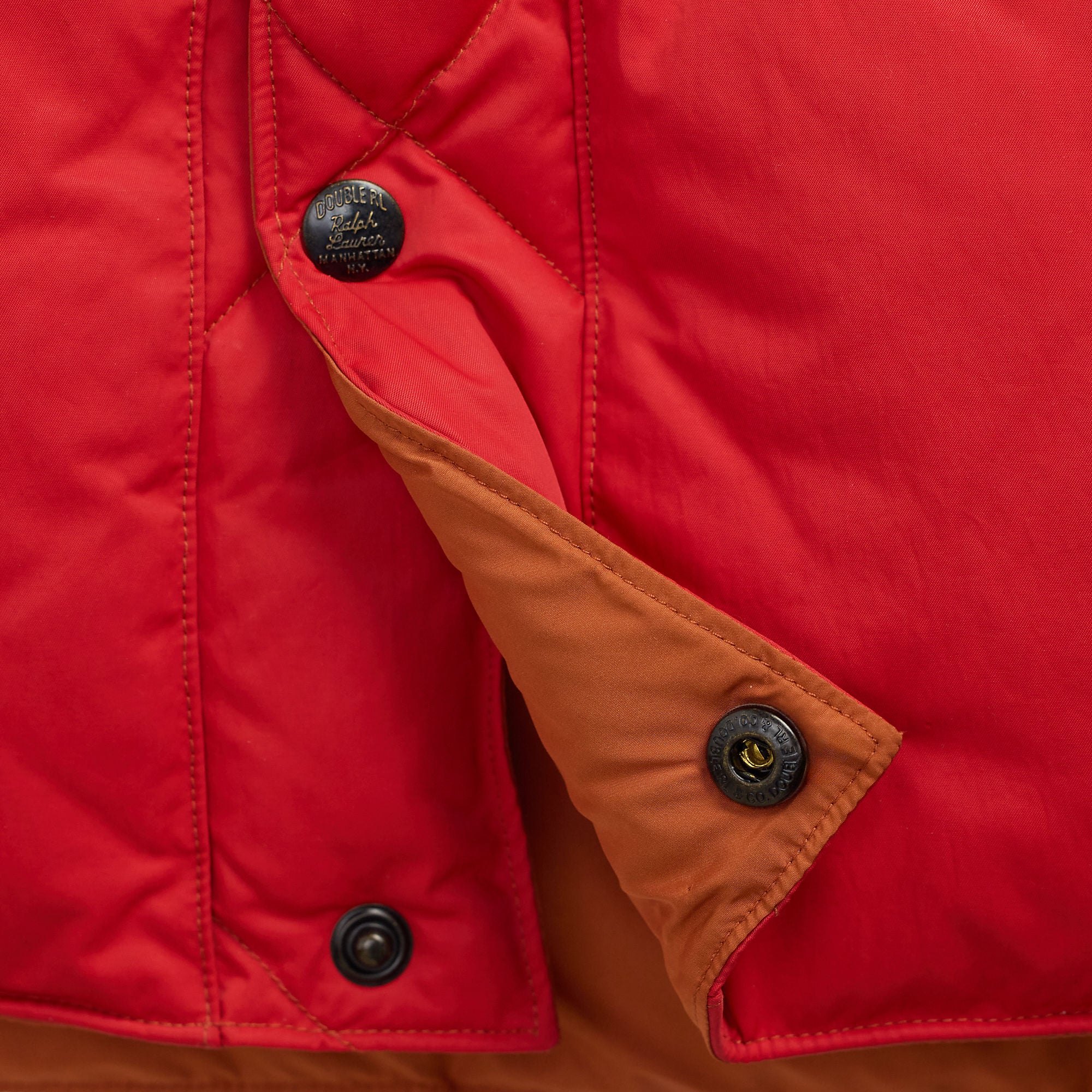 RRL William Vest Lined Vest Vintage Orange JKT Short Men