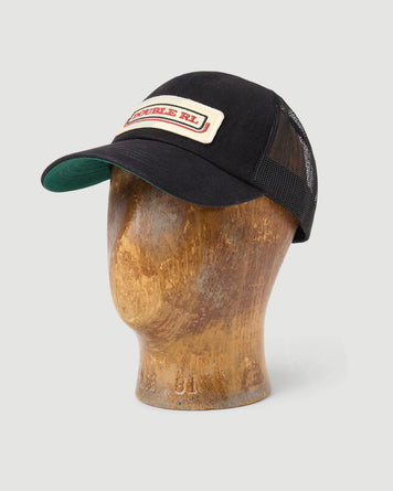 RRL Mesh Trucker Cap Hat Black Apparel & Accessories