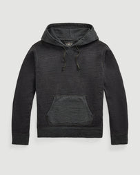 RRL Two Tone Hood Long Sleeve Sweatshirt Charcoal Heather Sweater Men