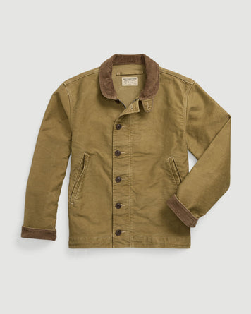 RRL Bower Deck Bomber Khaki Drab JKT Short Men