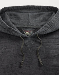 RRL Two Tone Hood Long Sleeve Sweatshirt Charcoal Heather Sweater Men