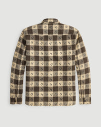 RRL Woven Sport Shirt Brown/Cream Shirt L/S Men