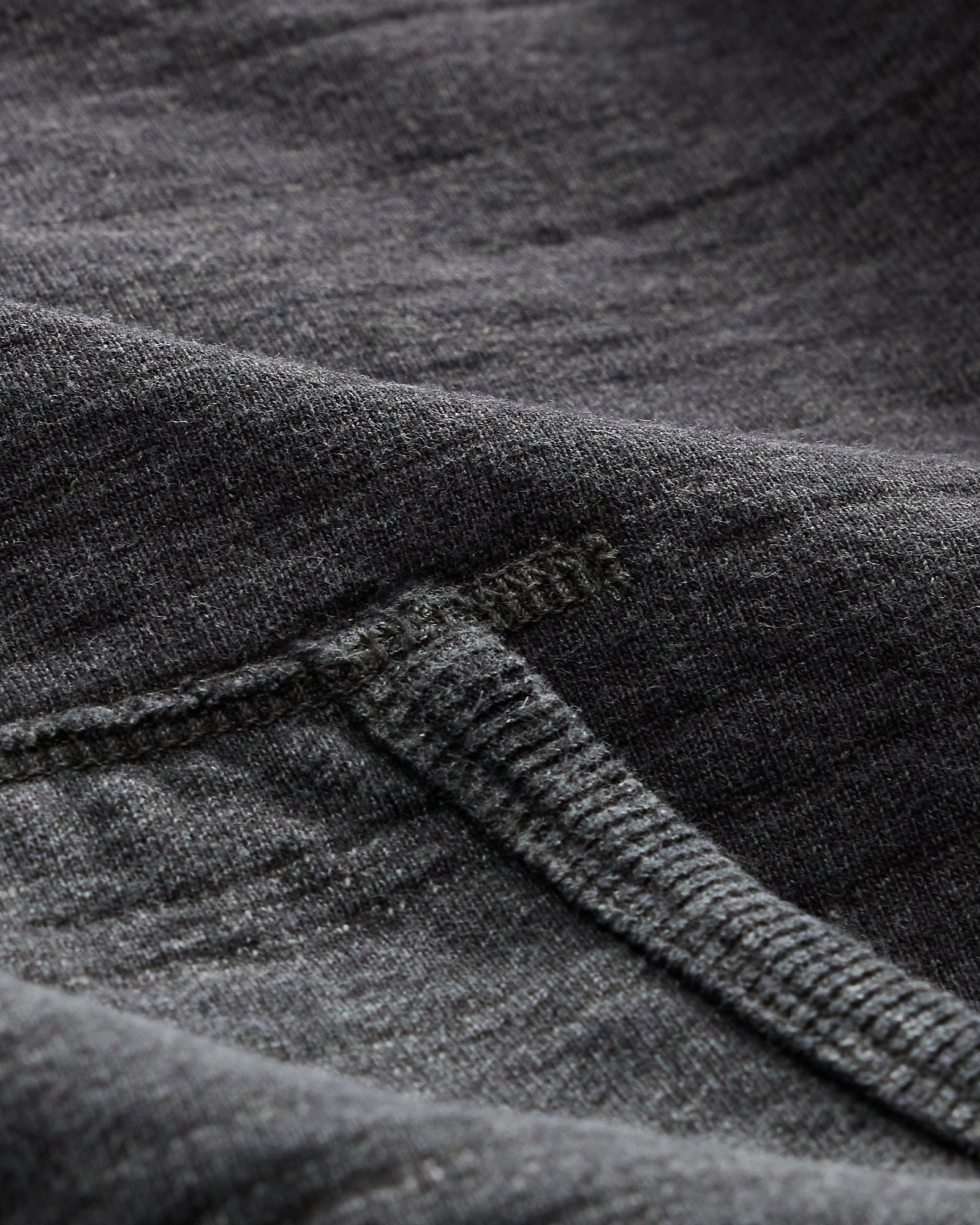 RRL Two Tone Hood Long Sleeve Sweatshirt Charcoal Heather Sweater Men