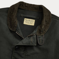 RRL Bower Deck Lined Bomber Vintage Black JKT Short Men