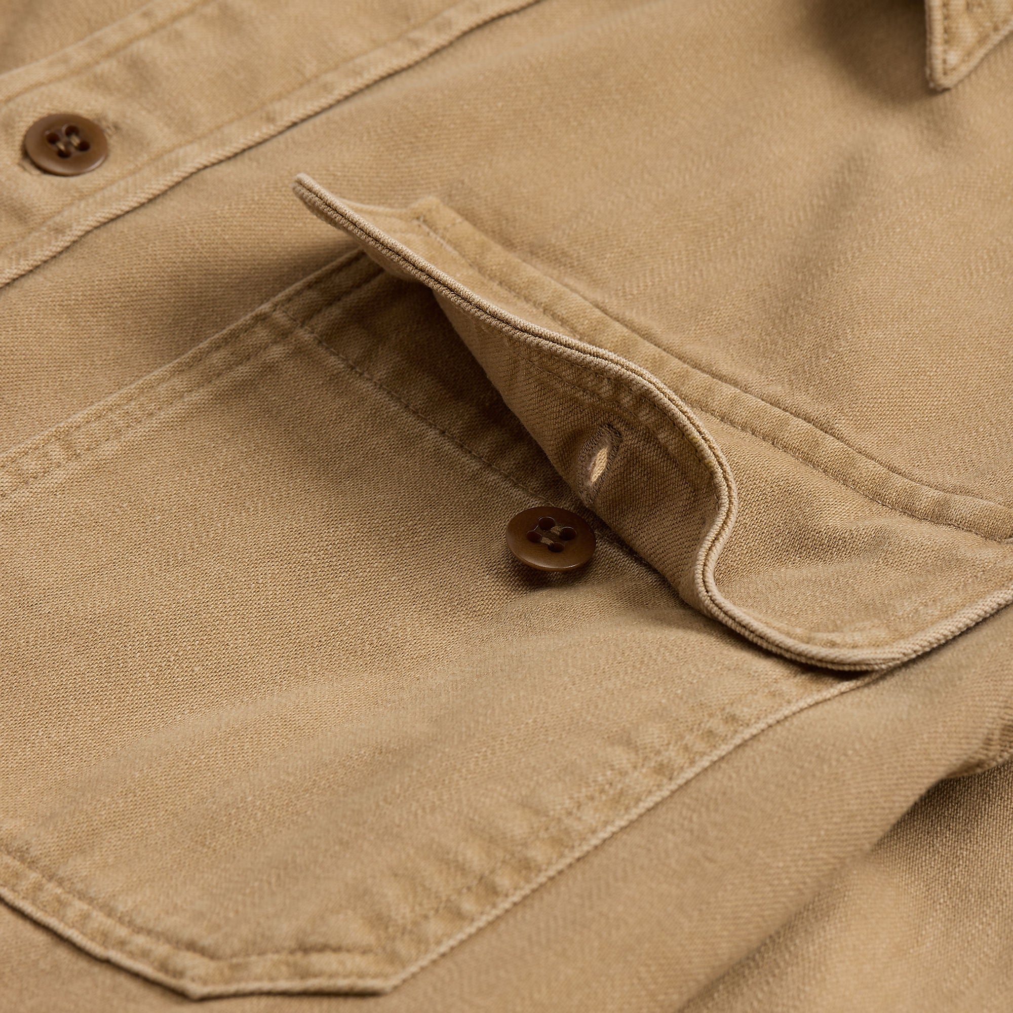 RRL Grayson Long Sleeve Sport Shirt Faded Tan Shirt L/S Men