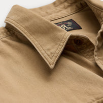 RRL Grayson Long Sleeve Sport Shirt Faded Tan Shirt L/S Men