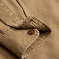RRL Grayson Long Sleeve Sport Shirt Faded Tan Shirt L/S Men